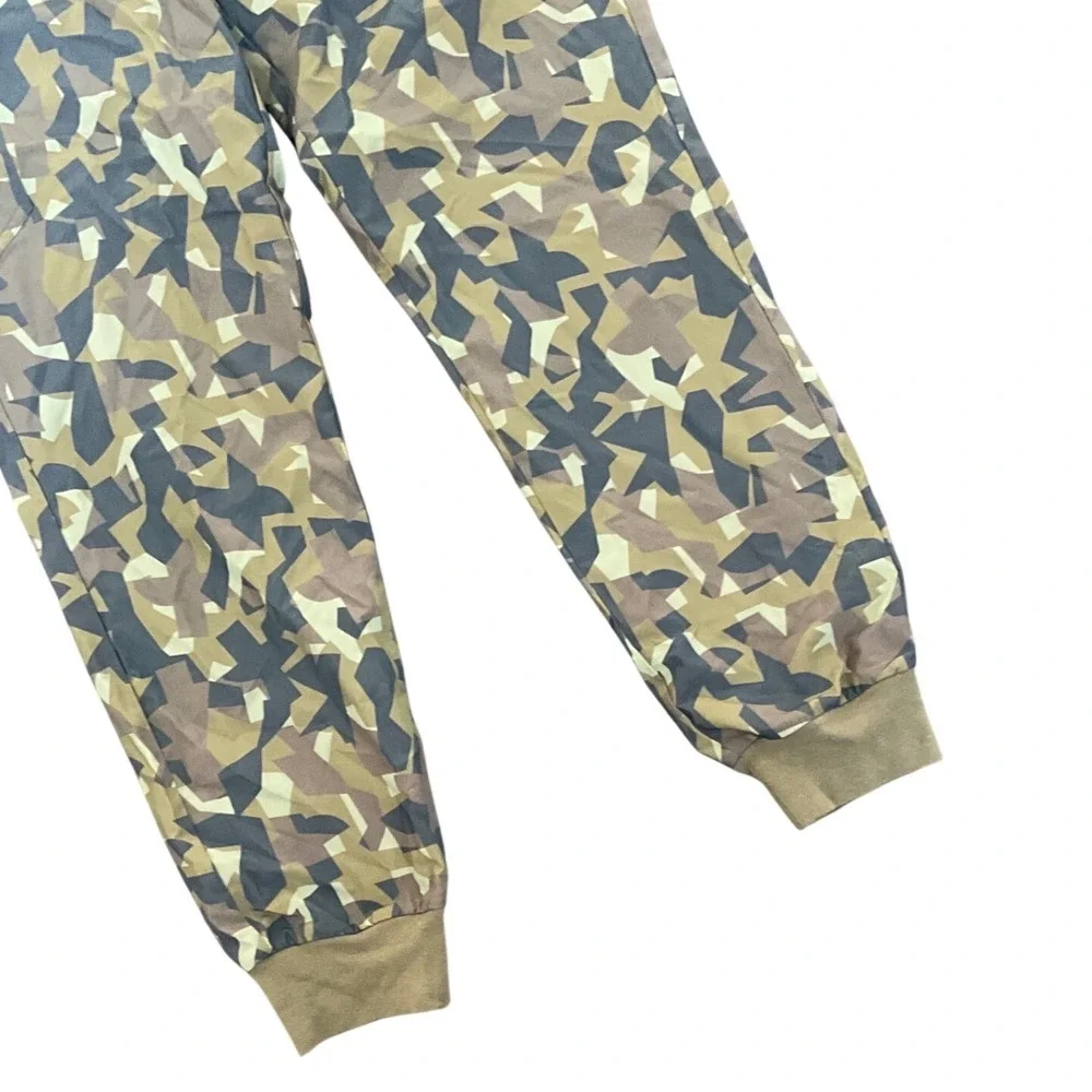 FIGS Zamora Lined Camo‎ Scrub Jogger Pants Women M Cargo Zip Pocket